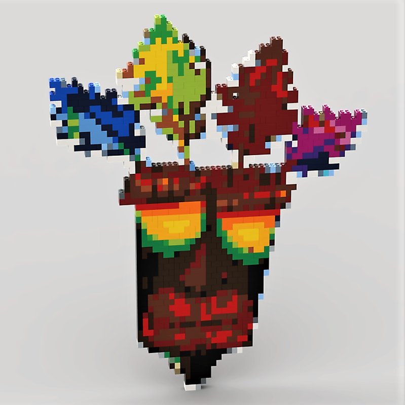 Lego AKU AKU Pixelart MOC