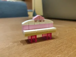 Pink & White Bench