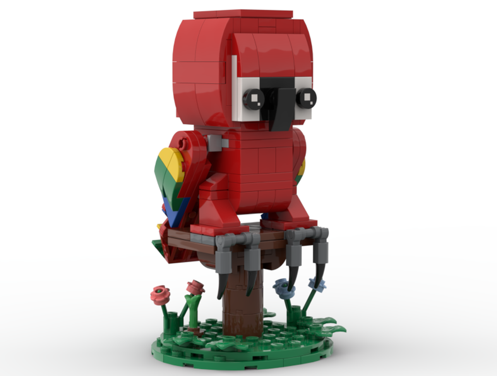 Lego Harold The Scarlet Macaw / Parrot