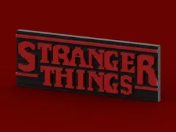 Stranger Things logo - Display model