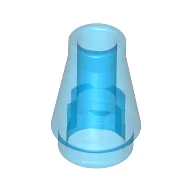 Cone 1 x 1 [No Top Groove] / Trans-Dark Blue