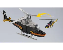 Rescue Helicopter with Unique Rip Cord Technic Function
