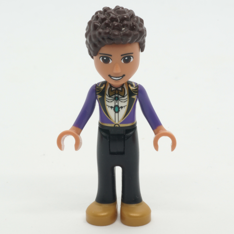 Lego River - Dark Purple Jacket, Black Pants, Dark Brown Hair