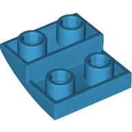 Brick Curved Inverted 2 x 2 x 2/3 / Dark Azure