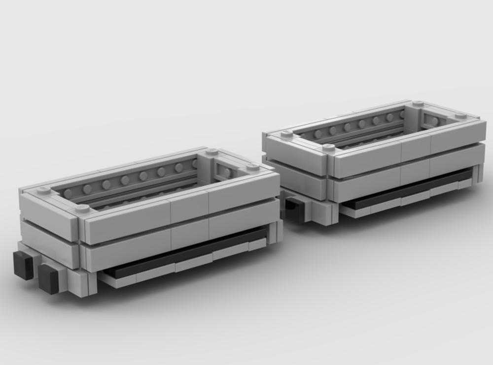 Lego 2 plank narrow trucks