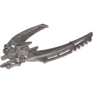 Lego Large Figure Weapon Blade, Double Curved (Mata Nui Scarab Shield Half) / Pearl Light Gray