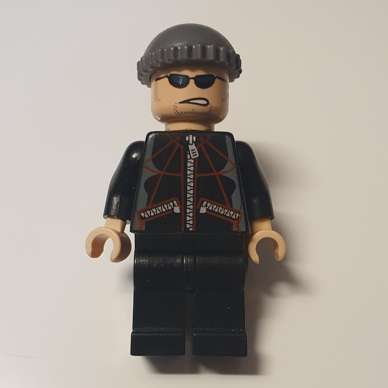 Lego Jewel Thief with Black Jacket and Dark Bluish Gray Hat