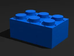2x3 Brick 1:6 Scale