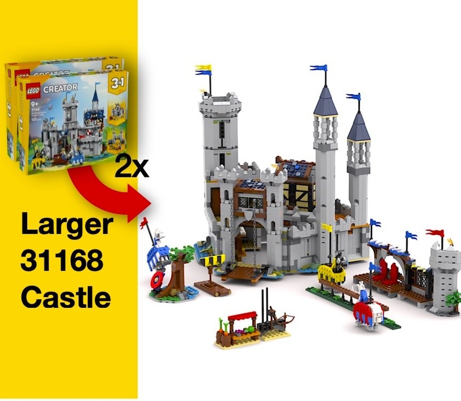Lego Larger Medieval Horse Knight Castle