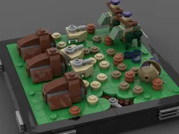 attack from the droids diorama
