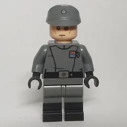 Imperial Officer / Lieutenant, Dark Bluish Gray Uniform, Dual Molded Legs