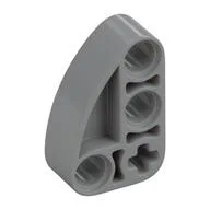 Technic Beam 2 x 3 L-Shape with Quarter Ellipse Thick / Light Bluish Gray
