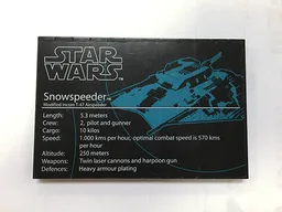 Stickered Assembly 12 x 8 x 2/3 with Star Wars Logo and 'Snowspeeder' Pattern (Sticker) - Set 10129