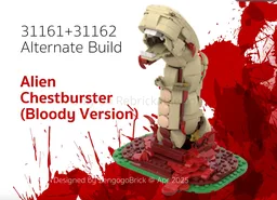 31161+31162 Alien - Chestburster (Bloody Version)