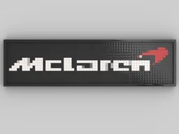Lego Mosaic: McLaren Logo