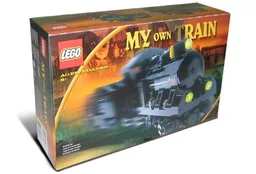 Small Train Engine Black
