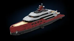 VELETTA Superyacht – 120 cm Modular LEGO Display Model (15,000+ pieces)