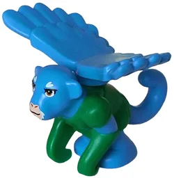 Flying Monkey with Green Armor with Dark Azure Wings