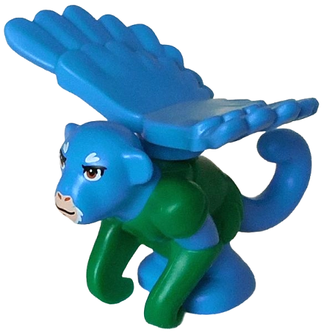 Lego Flying Monkey with Green Armor with Dark Azure Wings