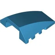 Brick Wedged, Curved 4 x 4 No Top Studs / Dark Azure