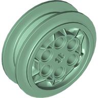 Lego Wheel 43.2 x 18 with Flush Axle Stem / Sand Green