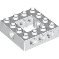 Technic Brick 4 x 4 with 2 x 2 Opening / White