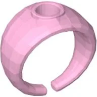 Clikits Ring, Wide Band with Hole in Top / Reddish Lilac