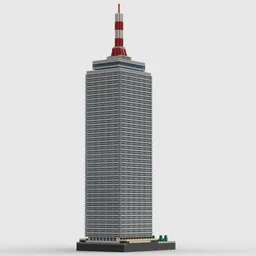 Prudential Tower at 1/650th Scale