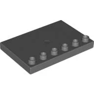 Duplo Plate Special 4 x 6 with Studs on Edge / Dark Bluish Gray