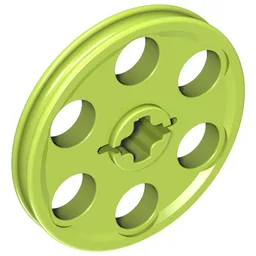 Technic Wedge Belt Wheel [aka Pulley] / Lime