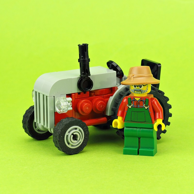 Lego Tiny Tractor with trailer