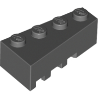 Lego Brick Wedged, Angled 4 x 2 Right / Dark Bluish Gray