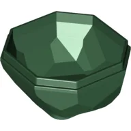 Rock Boulder 4 x 4, Bottom / Dark Green