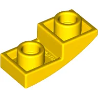 Brick Curved Inverted 2 x 1 / Yellow