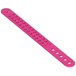 DOTS Bracelet 2 Stud Wide / Dark Pink