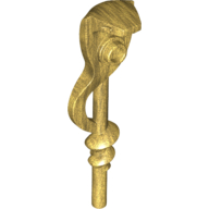 Lego Weapon Staff (Snake) / Pearl Gold