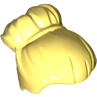 Hair Large High Bun / Bright Light Yellow