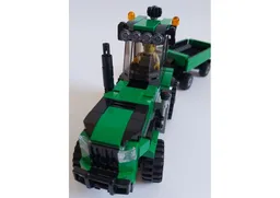 Green Tractor with Trailer