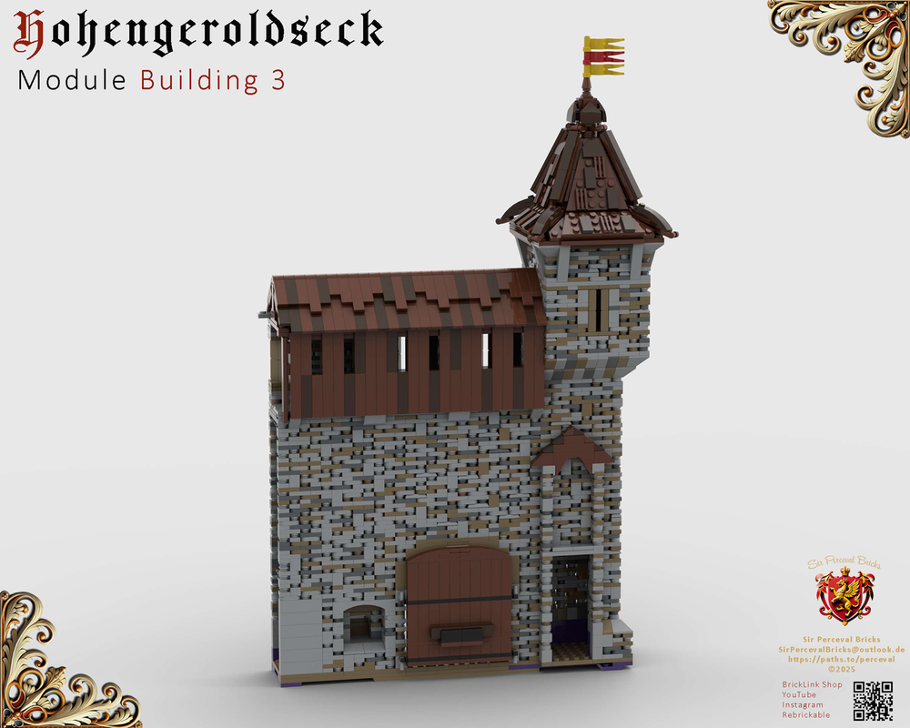 Lego Building 03 Castle Hohengeroldseck - Outer gate (Castle Part 1)