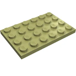 Plate 4 x 6 / Olive Green