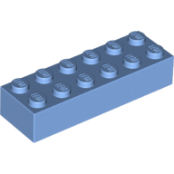 Lego Brick 2 x 6 / Medium Blue