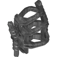 Lego Large Figure Weapon, Zamor Sphere Holder / Pearl Titanium