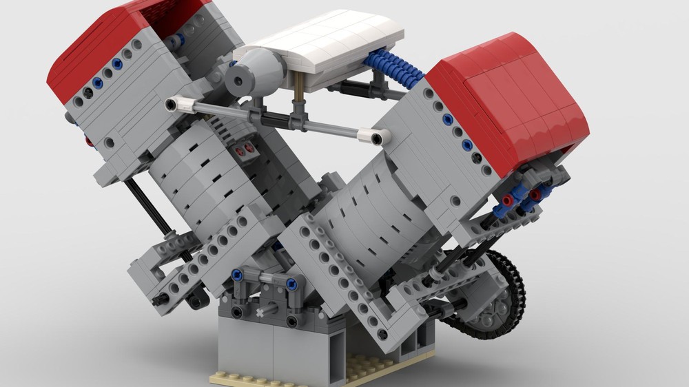 Lego 4-Stroke V-Twin Engine - OHV