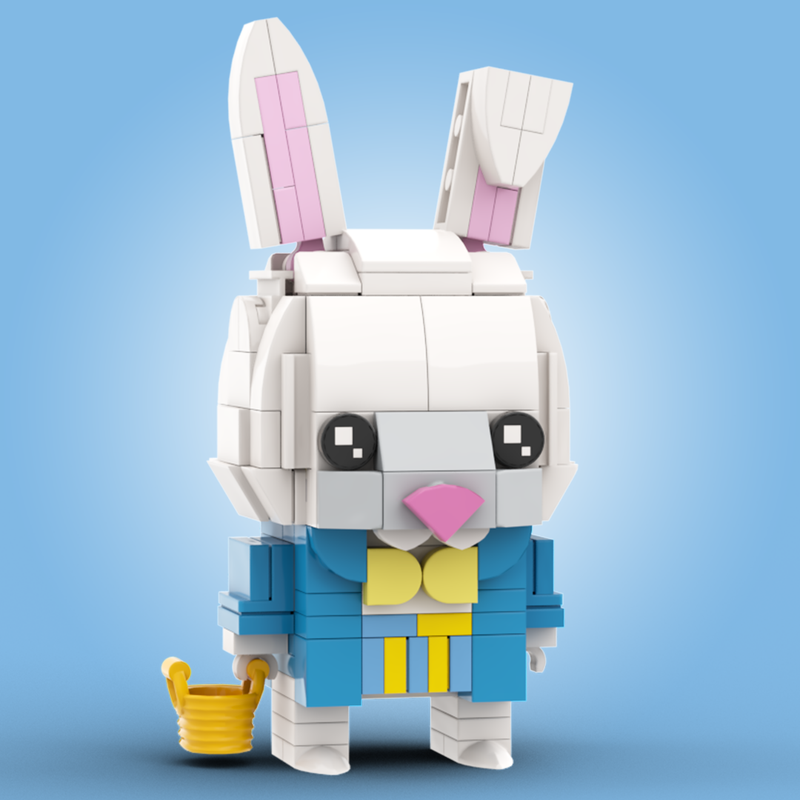 Lego Easter Bunny Brickheadz MOC Instructions + Parts List