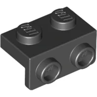 Bracket 1 x 2 - 1 x 2 / Black