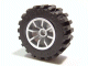 Lego Wheel 18mm D. x 14mm Spoked, with Black Tire 30.4 x 14 Offset Tread (51377 / 30391)
