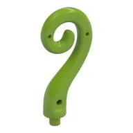 Animal Body Part / Plant, Tail / Vine Curled with Bar / Lime