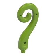 Lego Animal Body Part / Plant, Tail / Vine Curled with Bar / Lime
