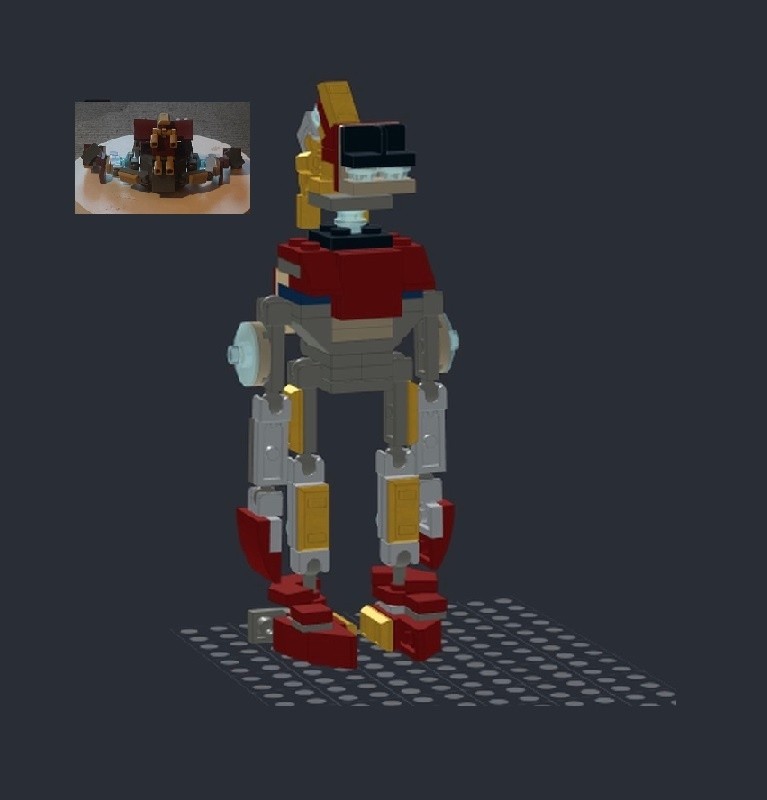 Lego Dropship Transformer from LEGO Marvel set 76203: Ironman Mech armor