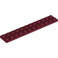 Plate 2 x 12 / Dark Red